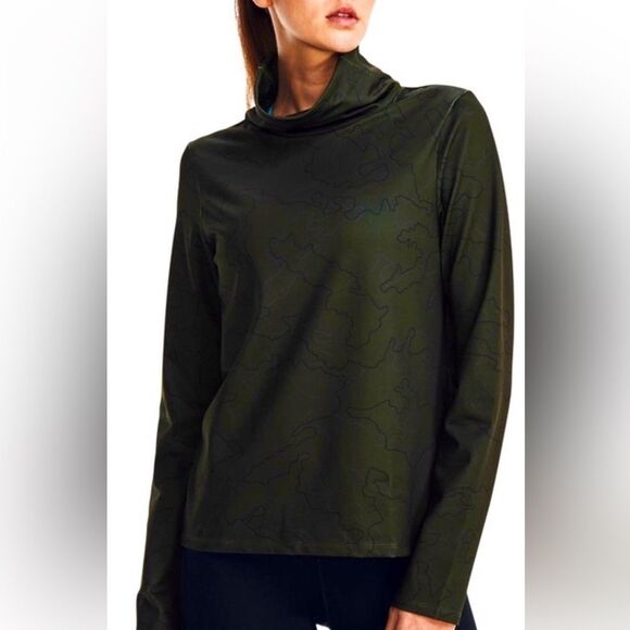 NWT Under Armour Women’s Cold Weather‎ Funnel Neck Size MEDIUM Dark Green - Picture 1 of 7